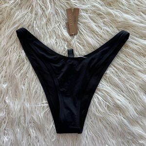 Skims Swim Cheeky Tanga Bottom Onyx Size Large